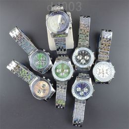 2023 hombres reloj correa de cuero relojes de diseño azul negro zafiro relojes de pulsera super luminoso montre de luxe hielo azul negro blanco casual sb046