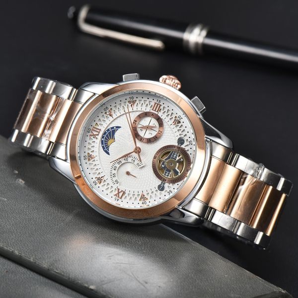 2023 Reloj para hombre Correa de acero inoxidable Movimiento japonés Relojes de pulsera de cuarzo Súper luminoso Reloj de cristal de zafiro resistente al agua Relojes para hombre Montre de Luxe Regalos AAA0981