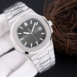 2023 Miradores de la correa de acero inoxidable Reloj Mechanical Wall Wall Wall Wristwatches Súper luminoso Glass Glass Relojes Montre de Luxe Gifts AAA 002