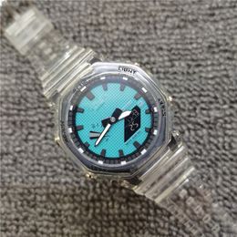 2023 Herenhorloges Wit G-stijl Sport LED Digitaal Waterdicht Casual S Shock Mannelijke Klok Relogios Masculino Horloge Man 2100 met originele doosVWWQ