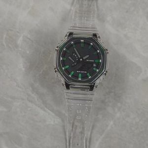 2023 Relojes para hombres Reloj deportivo estilo G blanco LED Digital Impermeable Casual S Shock Reloj masculino relogios masculino Man 2100 con caja original