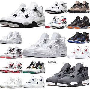 2023 Hommes Femmes 1S Basketball Chaussures Jumpmans 4 4s Black Cat Red Thunder Infrared Sail Cool Grey White Oreo Pure Money Motorsports What The Royalty JORDON