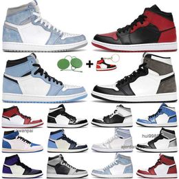 2023 hommes femmes chaussures de basket-ball 1s haut og 1 Electro Orange Shadow 2.0 Hyper Royal Chicago Military Blue Bloodline baskets de sport pour hommes JORDON JORDAB