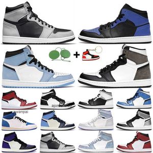 2023 hommes femmes chaussures de basket-ball 1s haut og 1 Electro Orange Shadow 2.0 Hyper Royal Chicago Light Banned Silver Toe baskets de sport pour hommes JORDON JORDAM