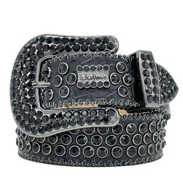 2023 Hommes Femmes Bb Simon Ceinture De Luxe Designer Ceinture Rétro Aiguille Boucle Ceintures 20 Couleur Cristal diamant B i B i