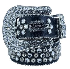 2023 Hommes Femmes Bb Simon Ceinture De Luxe Designer Ceinture Rétro Aiguille Boucle Ceintures 20 Couleur Cristal diamant B i B i