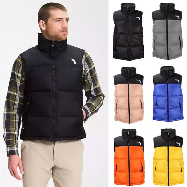 2023 Hombres Mujeres Chalecos de algodón sin mangas NF Puffer Jacket Winter Windbreakers Down Outerwear Causal Mens North the FaceD Chaquetas Gruesas Chaleco cálido Chaquetas