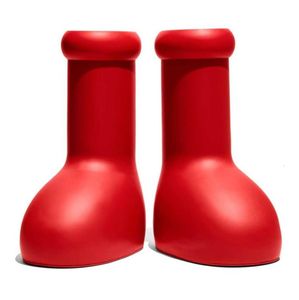 2023 MEN Women Rain Boots Designers Big Red Boot Dikke Bottom Nonslip Booties Rubber Platform Bootie Fashion Astro Boy Size6583453