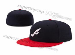 2023 Men039S Baseball Volledig gesloten caps Zomer Navy Blue Letter Bone Men Women Black Color All 32 Teams Casual Sport Flat Fited7559422