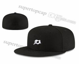 2023 Men039S Baseball Volledig gesloten caps Zomer Navy Blue Letter Bone Men Women Black Color All 32 Teams Casual Sport Flat Fited1676969