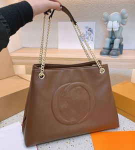 Femme moyen fourre-tout sac fourre-tout sac de créateur luxe épaule chaîne sac à main mode gaufrage lettres cuir 5A 2023