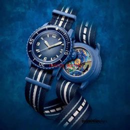2023 Heren Bioceramic Automatic Quartz Horloge Hoge kwaliteit Volledige functie Pacific Antarctische Oceaan Indian Designer Movement Watch 5860 3749303 467501