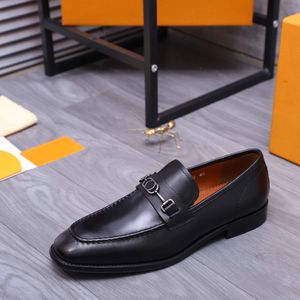 2023 Mens Brand Designer Comfort Classic Dress Shoes Men Men Formele Lederen Fashion Flats Business Casual Loafers Maat 38-44