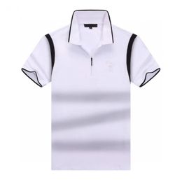 2023 Ropa para hombre Diseñador Polo Camisa Top Manga corta Slim Fit Polos Moda Streetwear Tops Camisas para hombres Oficina Camisas casuales Camisa de ropa para hombres de negocios clásica 3XL