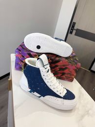 2024 Heren Designer Luxe Basketbalschoenen L Merk Hoge Casual Sneakers Wit Natuurlijk Groen Grijs Crème Zwart Bordeaux Paars Sneakers