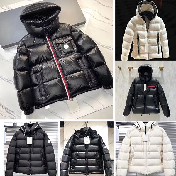 2023 chaqueta de plumón para hombre diseñador abrigo para mujer chaqueta acolchada chaqueta con capucha de moda para mujer Parkas de plumón chaqueta acolchada gruesa y cálida abrigo abrigo informal en blanco y negro