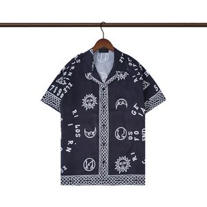 2023 Hommes Fleur Tigre Imprimer Chemises Casual Boutonné À Manches Courtes Chemise Hawaïenne Costumes D'été Plage Designer Robe Chemises M-3XL 099