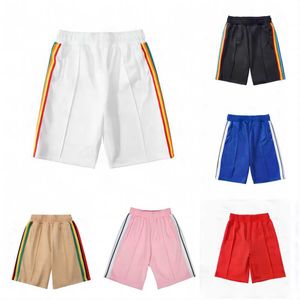 2023 heren palmen shorts dames ontwerpers korte broek brief afdrukken strip singels casual vijfpunts kleding zomer Strand kleding crz