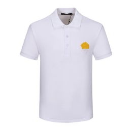 2023 Camisetas de polo estilista para hombres Designador para hombres Tamisón de polvo de verano Fashion transpirable solapa de manga corta Top m-3xl yy