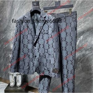 2023 Trajes para hombre Blazers Diseñador de ropa occidental Hombres Clásico Estampado de letras Blazer Otoño Outwear de lujo Abrigo Slim Fit Carta Vestido Traje Pantalones Traje de lujo para niños