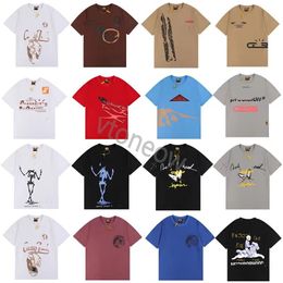 2023 Hommes T-shirt Travis Moka Chemises Sneaker Match Voile Astroworld Coton Graphique Hommes T-shirt =