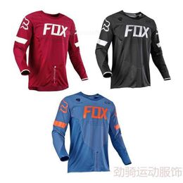 T-shirts Fox pour hommes, nouvelle tête, manches longues, chute de vitesse, respirant, séchage rapide, équipé d'une combinaison de cyclisme tout-terrain, 2023