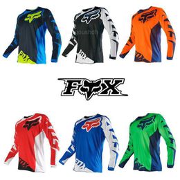 2023 Heren T-shirts Fox Nieuwe Snelheid Vertraging Mountainbike Off Road Motorracen Pak Fietsen Zomer Droog Lang