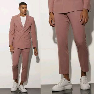 Costume Tuxedos à Double boutonnage pour Homme, Blazer à revers, veste et pantalon, Costume formel 2 pièces, 2023, Suits253W