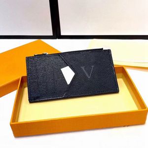 2023 mens portefeuille porte-cartes designer portefeuille sacs à main de luxe hommes portefeuilles détenteurs de mode embrayage Zipper Pocket PVC cuir 5A