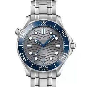 2023 Herenhorloges van superieure kwaliteit en luxe 43 mm mechanische bewegingsband mode duikwork 007 succesvolle zakelijke herenhorloges