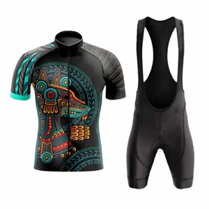 2023 México Ciclismo Jersey Set clásico MTB Ciclismo Babero Shorts Kit Reflectante Ropa de bicicleta de bicicleta personalizada Maillot