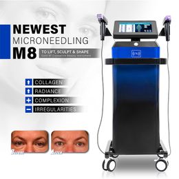 2023 Microneedle Anti-rides Machine Enlèvement des vergetures Équipement RF Rajeunissement de la peau Microneedling M8 Dispositif 2 ans de garantie