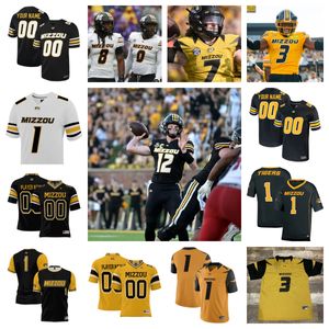 2023 Missouri Tigers Authentieke voetbalshirts - aanpasbare spelersnamen nummers nummers