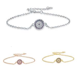 2023 mélange 3 bracelets de couleur Gold Silver Silver S925 argent sterling étimulant AAA CZ Evil Eye Link Chain 18K Gold Girl Femmes Turkish J217F