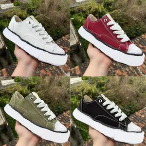 MMY Oplosschoenen Canvasschoenen Mode Vrijetijdsschoenen Heren Dames Platform Wave Sneakers Rubberen zool High Street Trainers Maison Mihara Yasuhiro Maat 35-45