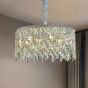 2023 Moderne LED -verlichtingsarmaturen Home Decoraties Slaapkamer Dineren Woonkamer Plafond Kroonluiers Luxe kristallen hanglampen