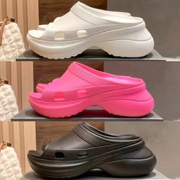 2023 Mould Pool Chunky Slides Zapatillas para hombres Diseñadores para hombre para mujer Flat Scuffs Mocasines Moda Zapatos de playa