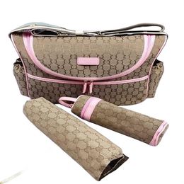 2023 Mommy Baby Diaper Bag 3 pièces Paris Femme Designer Print Multifonctionnel Fashion Zipper Hasp One Bag Sac Mom and Girl's Gift Creative A10