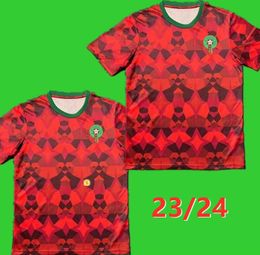 2023 Jerseys de fútbol de Marruecos 22/23/24 Maillot de Foot Ziyech Boutaib Camiseta de Futbol Boussoufa Saiss Ziyech Harit En-Nesyri El Ahmadi Camisa de fútbol del equipo nacional