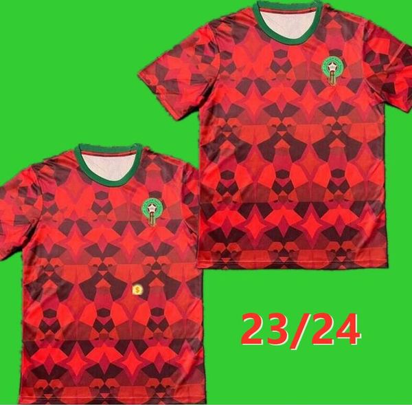 2023 Jerseys de fútbol de Marruecos 22/23/24 Maillot de Foot Ziyech Boutaib Camiseta de Futbol Boussoufa Saiss Ziyech Harit En-Nesyri El Ahmadi Camisa de fútbol del equipo nacional