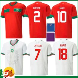 2023 Jerseys de fútbol de Marruecos 24 25 Maillot de Foot Ziyech Boutaib Camiseta de Futbol Boussoufa Saiss Boufal Harit En-Nesyri El Ahmadi Camisa de fútbol del equipo nacional