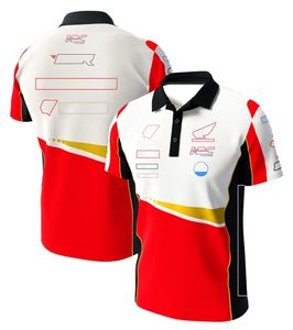 2023 Moto Racing T-shirt imprimé T-shirt de l'équipe de moto Polo à manches courtes Été Motocross Respirant Col rond T-shirt décontracté Jersey