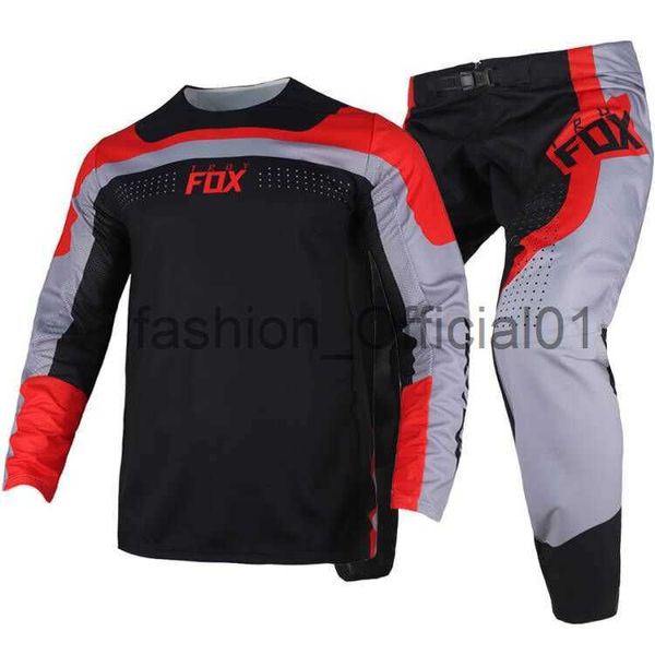 2023 Motocross Racing 360 Efekt Gear Set Airline Exo Pants MX Dirt Bike Ciclismo Kit Offroad Rojo Negro Traje Hombres x0823