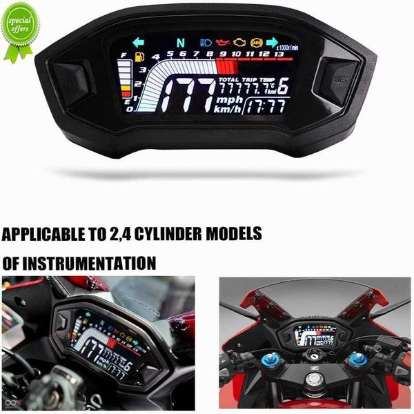 2023 moto compteur de vitesse LCD affichage thermomètre universel réglable affichage numérique compteur de vitesse pièces de moto anti-usure