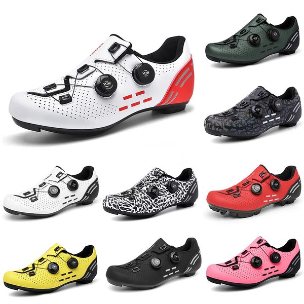 2023 zapatos con candado para ciclismo de montaña para hombre, multicolor, negro, rojo, blanco, verde, amarillo, rosa, zapatillas deportivas para hombre, zapatillas deportivas para exteriores