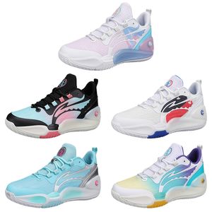 2023 chaussures de basket-ball multicolores respirant hommes violet noir jaune rose bleu formateurs sports de plein air color5