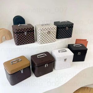 2023 Moda multicolor que acolcha un conjunto de caja de maquillaje de tamaño nuevo bolso de doble cremallera bolso de maquillaje para mujer caja de almacenamiento de mesa contenedor de cepillo