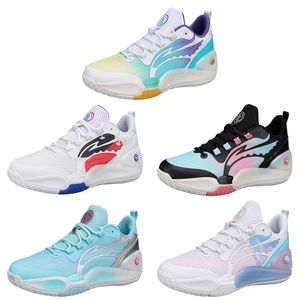 2023 chaussures de basket-ball multicolores résistantes à l'usure hommes violet noir jaune rose bleu formateurs sports de plein air color5