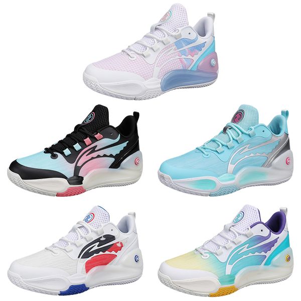 2023 chaussures de basket-ball multicolores hommes blanc violet noir jaune bleu formateurs baskets de sports de plein air