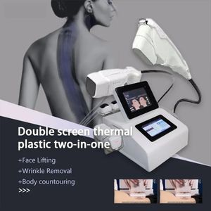 Liposonic HIFU Machine 7D 2 in 1 Body Scuplt Hoge Intensiteit Gerichte Echografie Gezicht Lifting Rimpel Verwijdering Slanke Machine Draagbare Dual Screen CE